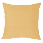 Kissenbezug 60x60 cm gelb Struktur Leinenoptik Kissenhülle für Dekokissen