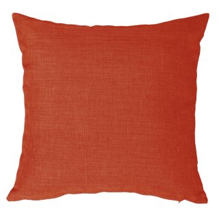 Kissenbezug 60x60 cm terracotta Struktur Leinenoptik Kissenhülle für Dekokissen