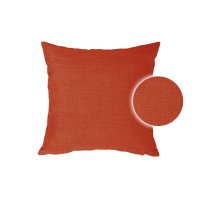 Kissenbezug 60x60 cm terracotta Struktur Leinenoptik Kissenhülle für Dekokissen
