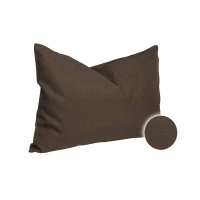 Kissenbezug 30x50 cm braun Struktur Leinenoptik Kissenhülle für Dekokissen