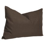 Kissenbezug 30x50 cm braun Struktur Leinenoptik Kissenhülle für Dekokissen