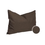 Kissenbezug 30x50 cm braun Struktur Leinenoptik Kissenhülle für Dekokissen
