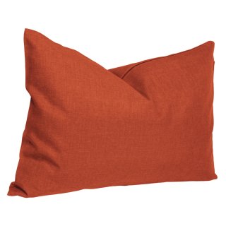 Kissenbezug 30x50 cm terracotta Struktur Leinenoptik Kissenhülle für Dekokissen
