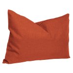 Kissenbezug 30x50 cm terracotta Struktur Leinenoptik Kissenhülle für Dekokissen