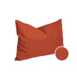 Kissenbezug 30x50 cm terracotta Struktur Leinenoptik Kissenhülle für Dekokissen