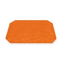 Tischset orange 30x45 cm 2er Set damast Streifen Platzset...
