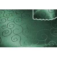 Tischdecke grün dunkel oval 130x360 cm Struktur damast circle bügelfrei fleckenabweisend