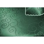 Tischdecke grün dunkel oval 130x360 cm Struktur damast circle bügelfrei fleckenabweisend