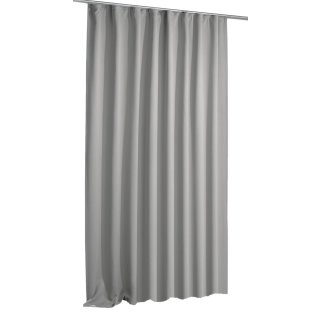 Verdunklungsvorhang grau Kräuselband 135x175 cm Gardine blickdicht Vorhang