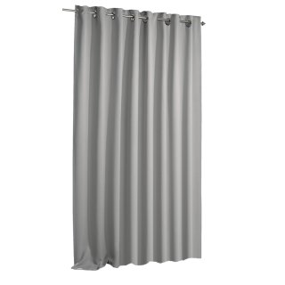 Verdunklungsvorhang grau Ösen 135x175 cm Vorhang blickdicht Gardine