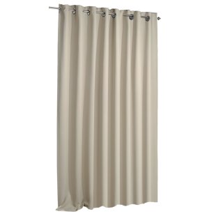 Verdunklungsvorhang beige Ösen 135x175 cm Vorhang blickdicht Gardine