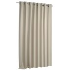 Verdunklungsvorhang beige Ösen 135x175 cm Vorhang blickdicht Gardine