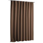 Verdunkelungsvorhang 270x245 cm braun Blackout Kräuselband Vorhang