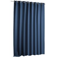Verdunkelungsvorhang Blackout blau Ösen 270 x 245