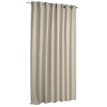 Verdunkelungsvorhang Blackout beige Ösen 135 x 245