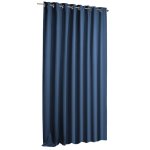 Verdunkelungsvorhang Blackout blau Ösen 135 x 245