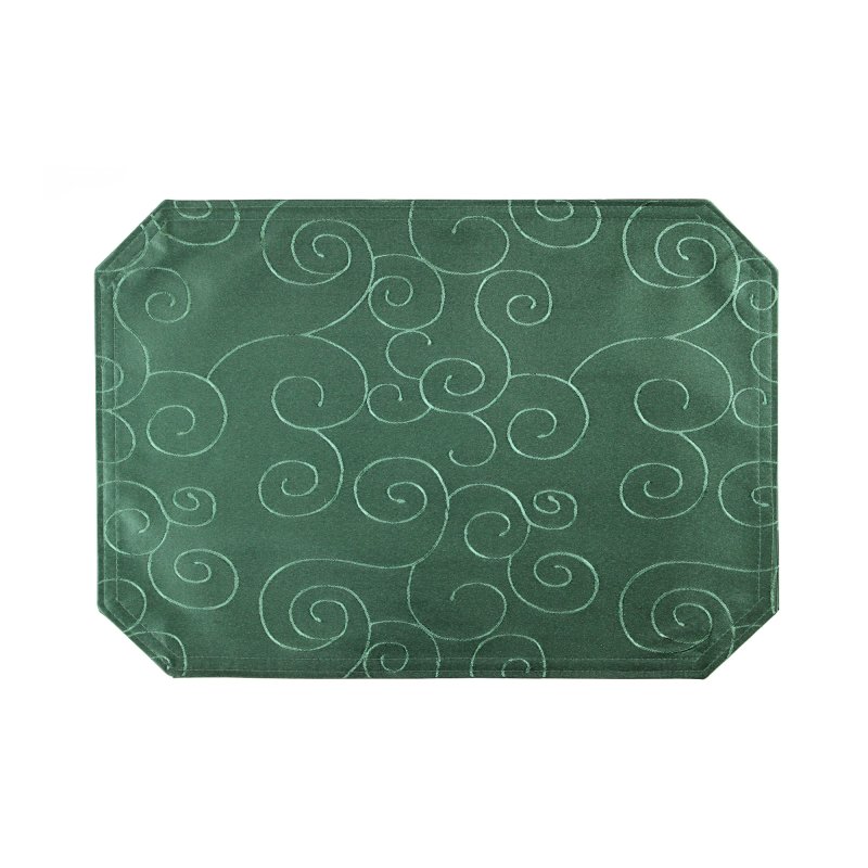 Tischset grün dunkel 35x50 cm Struktur damast Ornamente Platzset büge, 4,95 €