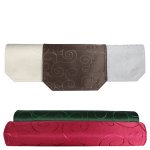 Tischset grau 35x50 cm Struktur damast Ornamente Platzset bügelfrei Deckchen