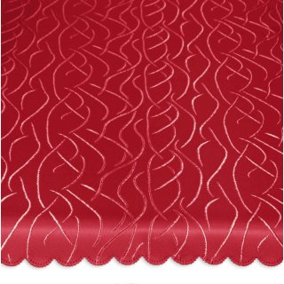 Tischdecke oval 135x180 cm bordeaux damast Streifen bügelfrei fleckenabweisend Struktur