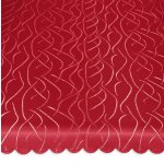 Tischdecke oval 135x180 cm bordeaux damast Streifen bügelfrei fleckenabweisend Struktur
