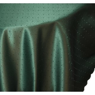 Tischdecke rund 180 cm Ø grün dunkel Punkte damast Struktur bügelfrei fleckenabweisend
