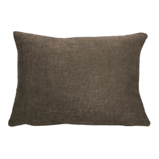 Kissenhülle Villa Leinenstruktur Kissenbezug braun taupe 40x60