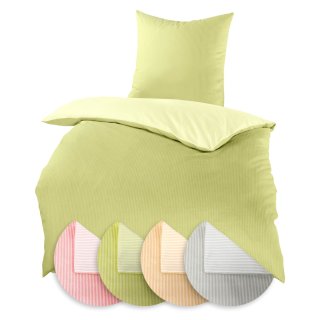 Wende Bettwäsche Set Satin Baumwolle 135x200 80x80 cm oder Kissenhülle 40x80