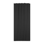 Verdunklungsgardine Blackout Kräuselband Vorhang 135 x 245 Gardine schwarz
