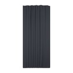 Verdunklungsgardine Blackout Kräuselband Vorhang 135 x 245 Gardine grau dunkel