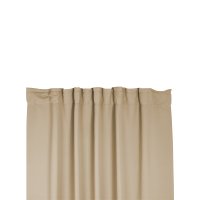 Verdunklungsgardine Blackout Kräuselband Vorhang 135 x 245 Gardine beige sand