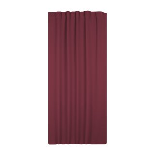 Verdunklungsgardine Blackout Kräuselband Vorhang 135 x 245 Gardine burgund
