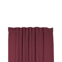 Verdunklungsgardine Blackout Kräuselband Vorhang 135 x 245 Gardine burgund