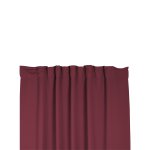 Verdunklungsgardine Blackout Kräuselband Vorhang 135 x 245 Gardine burgund
