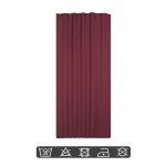 Verdunklungsgardine Blackout Kräuselband Vorhang 135 x 245 Gardine burgund