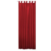 Schlaufenschal rot 140x245 cm halbtransparent Vorhang...