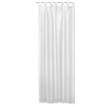 Schlaufenschal weiß 140x245 cm halbtransparent Vorhang Schlaufen Gardine Alex