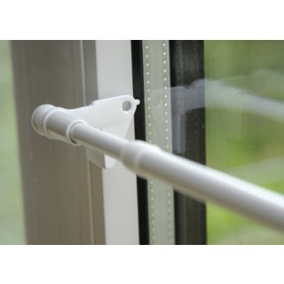 Klemmstange für Fenstergardinen 80 cm - 100 cm weiß