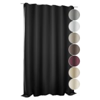Verdunklungsvorhang ecru 295x245 cm Kräuselband extra breit Vorhang Gardine