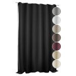 Verdunklungsvorhang ecru 295x245 cm Kräuselband extra breit Vorhang Gardine