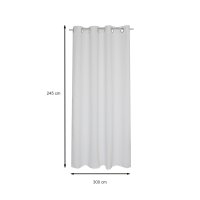 Verdunklungsvorhang Ösen Vorhang 295x245 cm extra breit Gardine blickdicht
