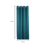 Verdunklungsvorhang Ösen Vorhang 295x245 cm extra breit Gardine blickdicht