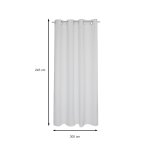 Verdunklungsvorhang Ösen Vorhang 295x245 cm extra breit Gardine blickdicht