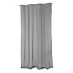 Voile Vorhang grau Kräuselband Gardine transparent ca. 140x245 cm Sheer