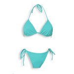 Triangel Bikini T&uuml;rkis Slip mit BH Brasilien Style in Gr. 36