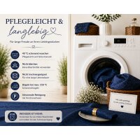 Tischdecke blau dunkel rund 160 cm Ø  damast Ornamente bügelfrei fleckenabweisend