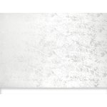 Tischdecke marmoriert Tafeltuch Mitteldecke 90x90 cm eckig weiß
