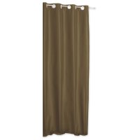 Thermovorhang &Ouml;sen taupe hell 140x245 cm blickdicht...