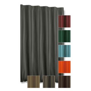 Thermo Vorhang Krauselband Blickdicht 245x245 Cm Extra Breit Polar