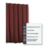 Thermovorhang Kräuselband 245x245 cm blickdicht breit Polar Fleece Vorhang Alaska