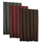 Thermovorhang Kräuselband 245x245 cm blickdicht breit Polar Fleece Vorhang Alaska
